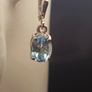 Blue Topaz Gemstone Drop Earrings (Bargain) Image 3