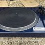 Legendary Technics SL-150 direct-drive turntable professionally repainted in stunning metallic blue and carrying a heralded Rega RB330 tonearm with a Mitchell TechnoWeight upgrade. Absolutely premium top drawer turntable performance. Image 8