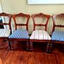 Victorian tilt top library table for sale and four chairs Image 2