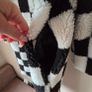 Checkerboard Teddy Oversized Jacket  Size 14 Image 5
