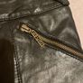 Ladies black real leather trousers Size 12 Image 4