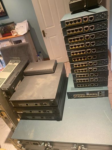 Cisco firewalls, VPN Concentrators,switches etc