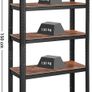 _5 Tier Set of 2 Storage Rack Units Holds 650 kg (130 kg per shelf) Adjustable Shelves Industrial Style Living Room Kitchen Image 3