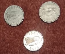 Irish 6d Coin