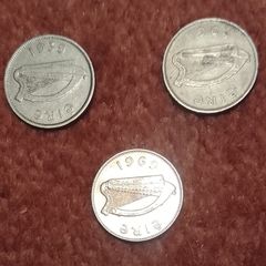 Irish 6d Coin