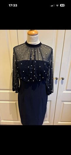 Joseph Ribkoff navy occasion dress size 10