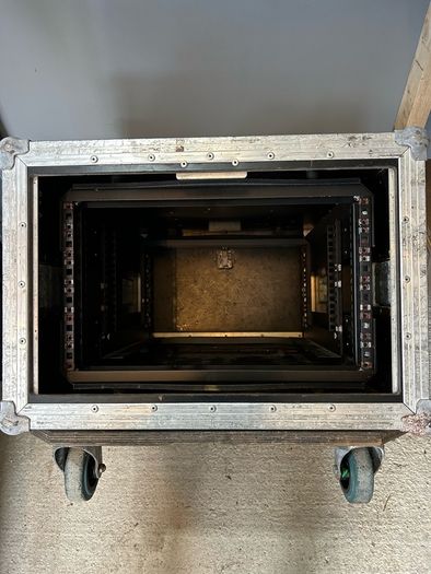 6U shock mounted Rack on castors