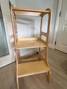 Kitchen helper with convertible table/chair