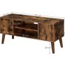 _Retro Lowboard TV Unit in 50/60s Look Retro Furniture for Your Flat Screen Games Consoles Living Room Office Wood Effect Image 4