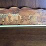 Vintage Indian Wooden inlaid marquetry wall art plaque Image 6