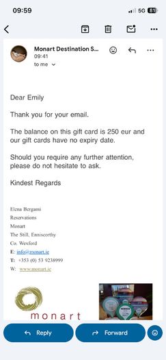 Monart voucher EUR250