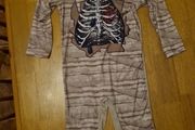 Skeleton all in one costume age 6-8