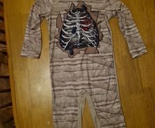Skeleton all in one costume age 6-8