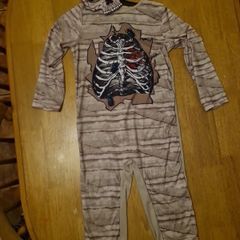 Skeleton all in one costume age 6-8