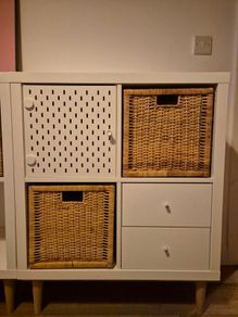 shelving unit with 4 inserts