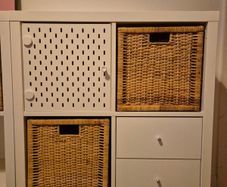 shelving unit with 4 inserts
