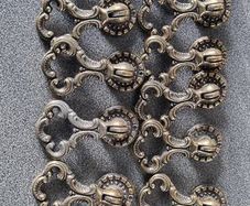 Brass, stylish knobs x 18