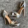 KORKYS Stunning Platform Silver Heels Size 5! Image 3