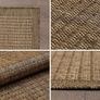 XXL Outdoor Rug Weatherproof 240 x 340 cm Green Sisal Look Rug Washable and Waterproof Rug Kitchen Balcony Patio and Image 5