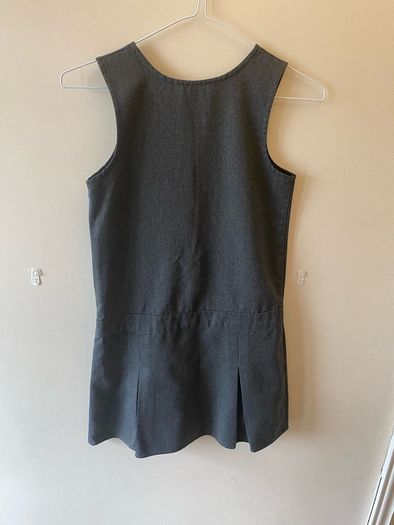 M&S grey pinafore (as new) age 8-9