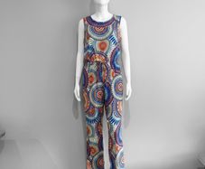 New Mandala Print Sleeveless Jumpsuit