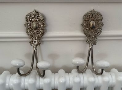 vintage style hooks x 2