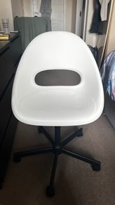 white swivel office chair - excellent condition