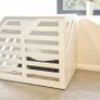 Dog Crate XL, bespoke handcrafted white wooden dog crate, 590 euro Image 4