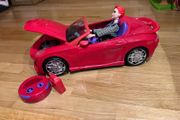 H2O RC car and Barbie doll