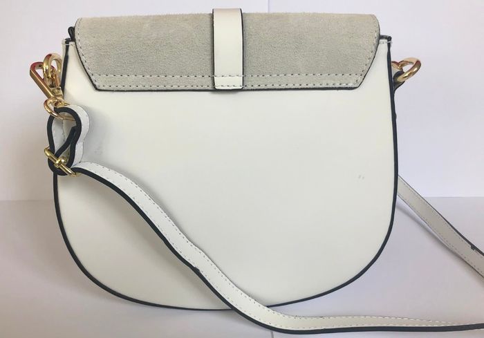 White Leather Cross Body Bag
