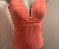 Brand new Next coral swimsuit size UK14 EU42 Free Post