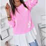 Women's pink floral sweater size uni Image 6