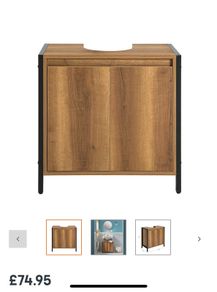Freestanding bathroom vanity unit W70cm