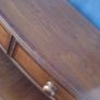 Bowfront mahogany chest of drawers. Image 7