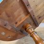 Solid Pine Round Occasional Table / Tripod Pedestal Side Table Image 6