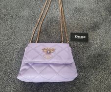 light purple Dune handbag with golden straps