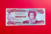 Bahamas  3  Dollars . Pick  44a  Uncirculated