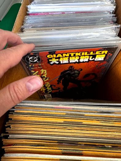 DC Long Comic Box w 250 comics for Sale