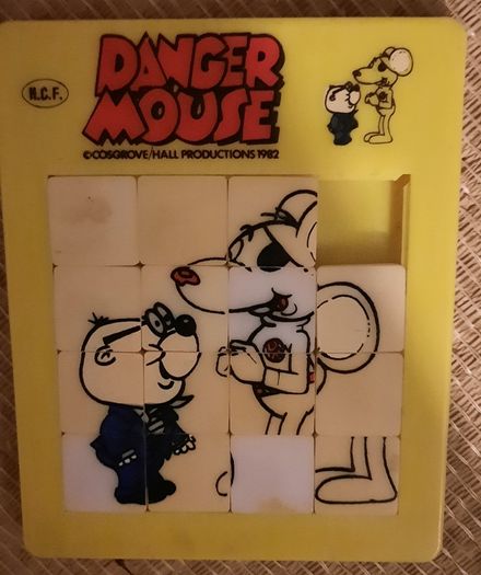 Vintage Retro Rare Danger Mouse Sliding Puzzle