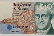 Ireland 1997 10 Pounds James Joyce Bank Note Uncirculated