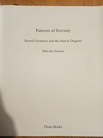 Patterns Of Eternity. Sacred Geometry And The Starcut. By Malcolm Stewart.  First Edition Large Volume Paperback In Good Condition.  See Photos For Same.