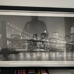 Large Framed Manhattan Skyline Picture