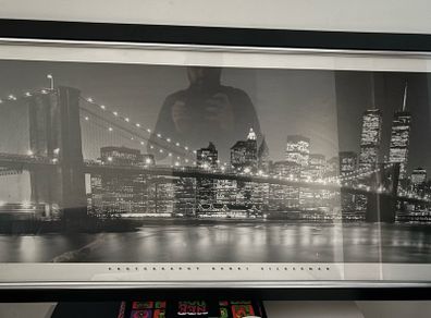 Large Framed Manhattan Skyline Picture
