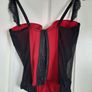 36D Red and Black Corset Image 2