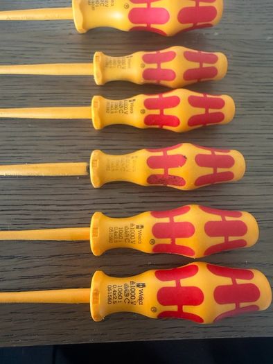 VDE Screwdrivers Flat Head Wiha Wera Stanley