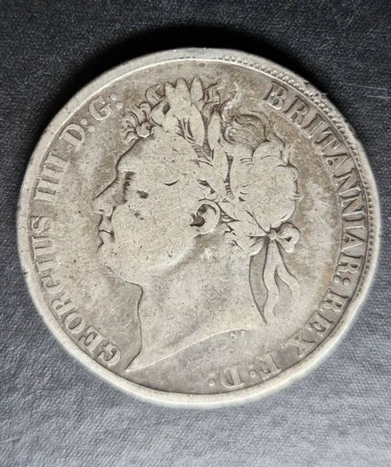 1821 George llll Silver (SECUNDO) Crown