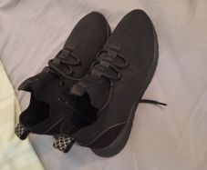 ladies new black river island trainers size 5