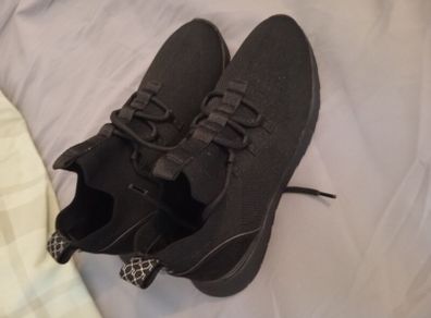 ladies new black river island trainers size 5