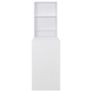 Bar Table with Cabinet White 115x59x200 cm Image 5