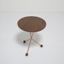 Vintage Tripod Side Teak and Copper Table by Albert Larsson for Alberts Tibro, 1950s Image 3